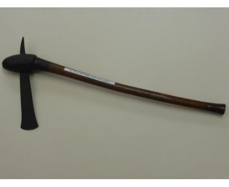 AXE LABELLED ZULU WAR AXE, APPROX. 60cm