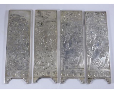 CHINESE SCROLL WEIGHTS WITH CHARACTER MARKS