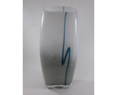 GERMAN ART GLASS VASE, POSSIBLY WMF APPROX. 27 cm