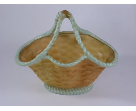 ROYAL WORCESTER (ROYAL CHINA WORKS MARK) BLUSH IVORY BASKET 898