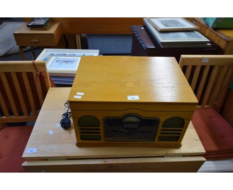 STORTFORD WOODEN CASED STEREO/RECORD PLAYER
