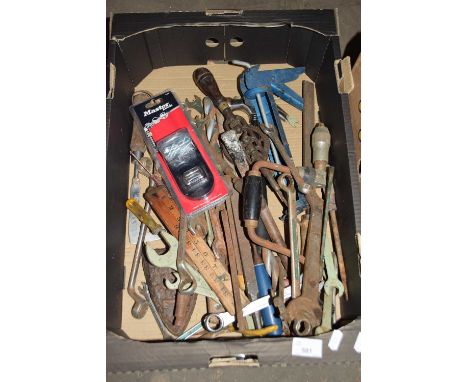 ONE BOX OF MIXED TOOLS
