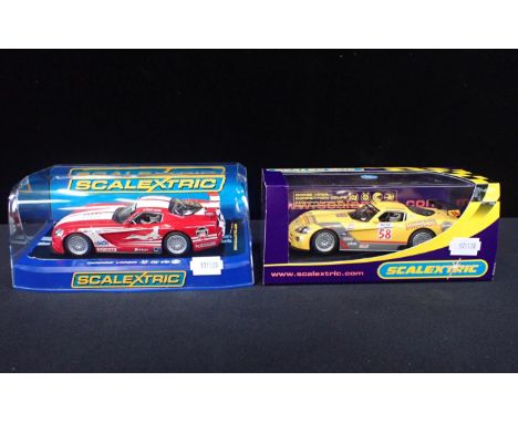TWO BOXED SCALEXTRIC 'DODGE VIPER' CARSboth boxed and in good condition (2)