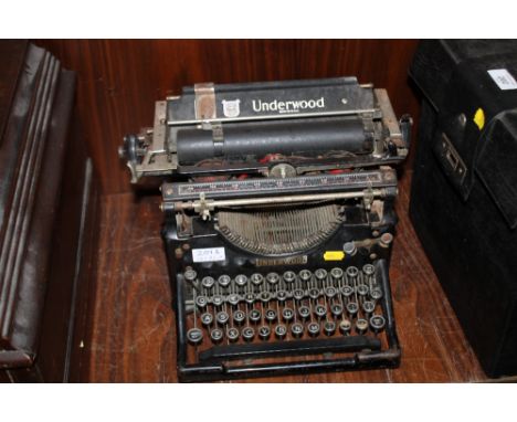 A VINTAGE UNDERWOOD TYPEWRITER
