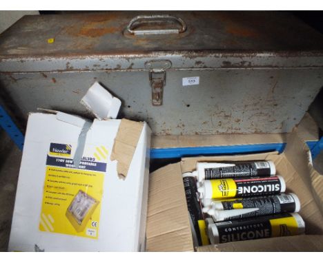A LARGE TOOL CHEST AND CONTENTS