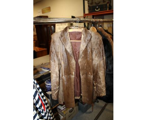 A VINTAGE FUR JACKET 