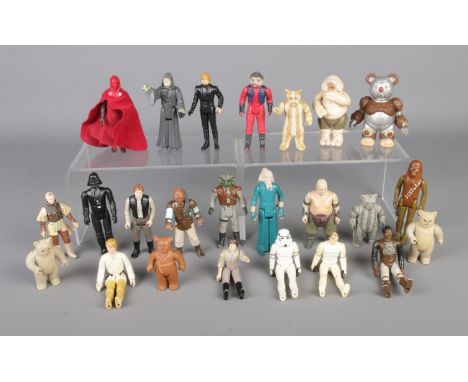 A good collection of 2980's Kenner Star Wars Action figures stamped either LFL (Lucas Film Limited) or GMFGI (General Mills F