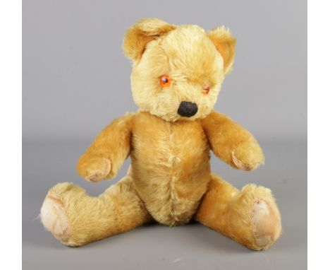 A vintage Farnell mohair jointed bear. With growler. Seated height 28cm.