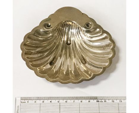 STERLING SILVER SHELL DISH - 13 CMS