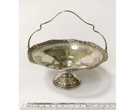 STERLING SILVER BASKET - 15CMS (DIAM)