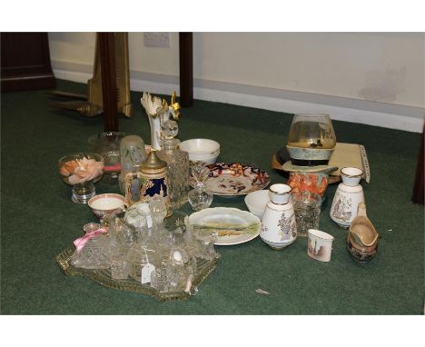 Ceramics, to include vases, decanter, mixed ceramics, (qty)