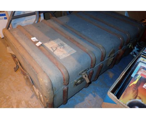Heavy duty Drawco bentwood trunk 