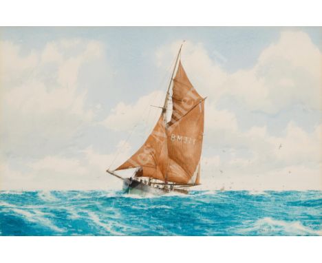 δ JOHN CHANCELLOR (BRITISH, 1925-1984) The 'Sanspareil' (BM326) passing the Wolf Rock Light Signed 'John Chancellor' (bottom 