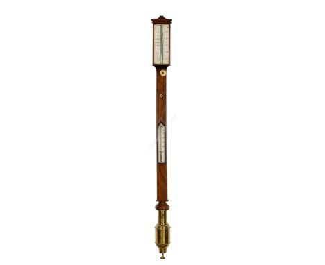 Ø AN ATTRACTIVE MARINE BAROMETER BY MELLING &amp; PAYNE, LIVERPOOL, CIRCA 1850 with ivory plates signed as per title, plain w