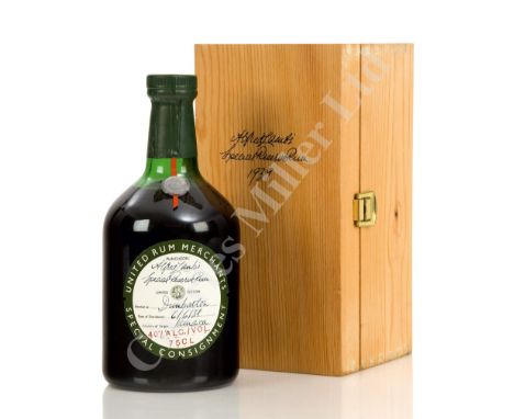 A BOTTLE OF ALFRED LAMB'S SPECIAL RESERVE RUM, 1939 the manuscript label inscribed as per title and numbered 21 of 60, bottle