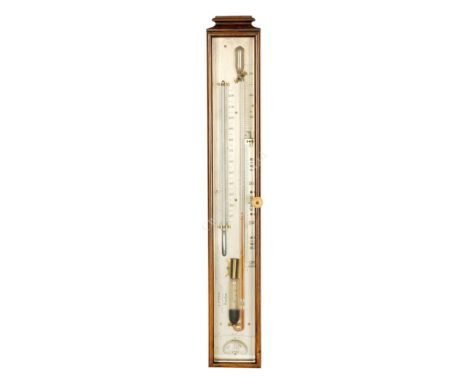 A SYMPIESOMETER BY J. POOLE, LONDON, CIRCA 1855 the silvered back plate with scales for thermometer and barometer, signed as 