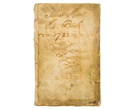 A MERCHANT SHIPBUILDER'S MANUSCRIPT DESIGN BOOK, CIRCA 1785 a comprehensive manual to ship building by James Maw, 114 ff., wr