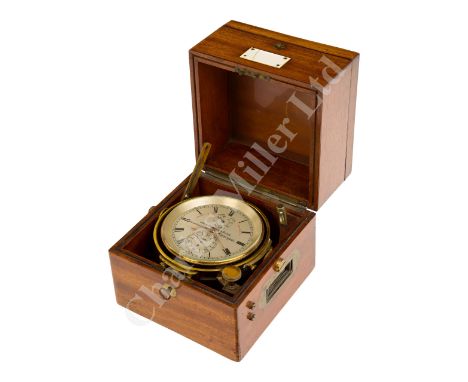 A TWO-DAY MARINE CHRONOMETER BY JOHN PARKES &amp; SONS, LIVERPOOL, CIRCA 1900 the 4in. silvered dial signed as per title and 