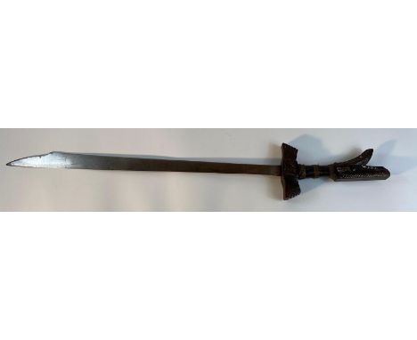 A 19th century Mindanao Kampilan Machete Sword [97cm] 