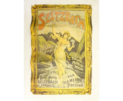 Vintage Seltzbach re-printed poster, 'Midnight Sun' 360-degree panorama poster by Emil Schulthess, 1970s V&A museum 'Hollywoo
