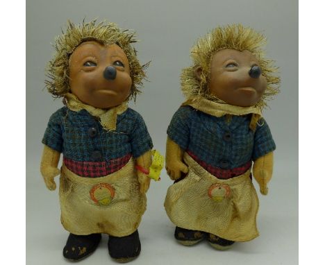 Two Steiff Micki dolls