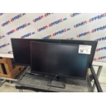 Lot of (3) 24" Monitors (w/ Power & Video Cables)