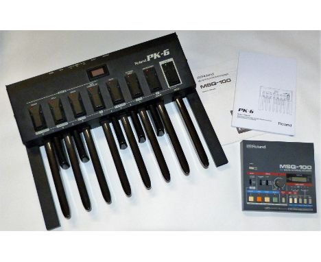 Roland MSQ-100 Sequencer & PK-6 foot controllerIncludes a Roland MSQ-100 MIDI Digital Keyboard Recorder Manufactured in 1984 