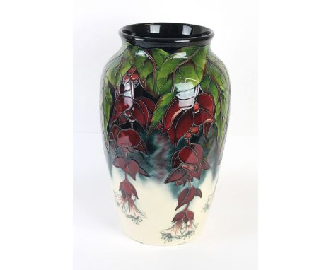 A huge Moorcroft pottery limited edition vase of ovoid formDecorated in the Elisha's Tears pattern, designed by Anji Davenpor