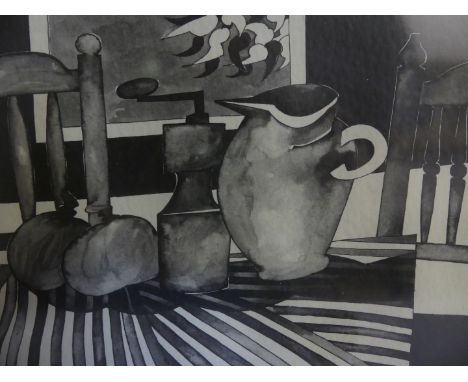 Geoffrey Key (1941-) - 'Still Life'Signed print, dated 13.4.91, 14.5x21cm
