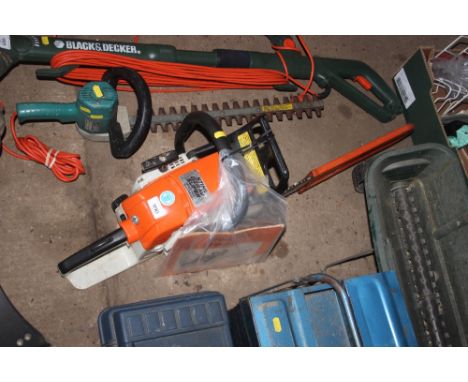A Stihl petrol powered chainsaw
