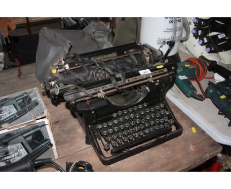 An Underwood vintage typewriter