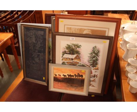 A quantity of pictures and prints 