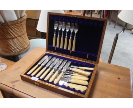 A Mappin Bros. canteen; and various silver plated cutlery 