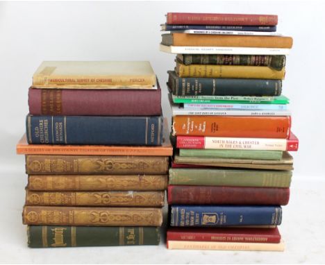 A group of Cheshire historical and topographical books includingD. & S. Lysons 'Magna Britannia; being a Concise Topographica