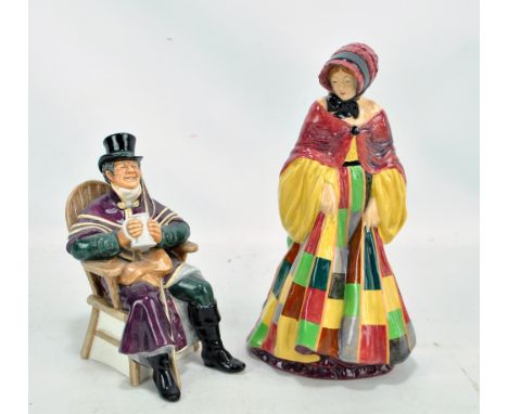 Two Royal Doulton figures; HN564 'The Parson's Daughter' and HN2282 'The Coach Man' (2). CONDITION REPORT: Parson's Daughter 