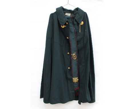 A Royal Company of Archers (King's Body Guard for Scotland) green dress coat with gilt badges and buttons, the J. Stewart & S