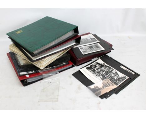 NORTHWICH AND CHESHIRE INTEREST POSTCARDS; a substantial collection in large albums with an assembly of flood and subsidence 
