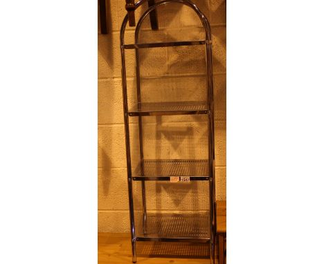 Four shelf chrome bathroom rack. Not available for in-house P&amp;P, contact Paul O'Hea at Mailboxes on 01925 659133 