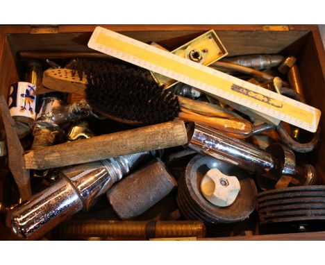 Wooden toolbox and tool contents. Not available for in-house P&amp;P, contact Paul O'Hea at Mailboxes on 01925 659133 