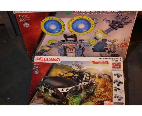 Boxed Meccan Tech personal robot and mountain rally car, believed complete but unchecked. P&amp;P Group 3 (£25+VAT for the fi