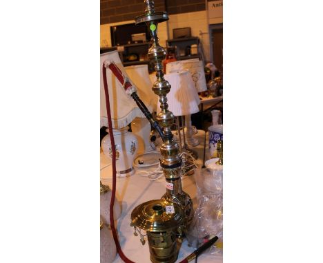 Turkish hooker pipe, H: 85 cm. Not available for in-house P&amp;P, contact Paul O'Hea at Mailboxes on 01925 659133 