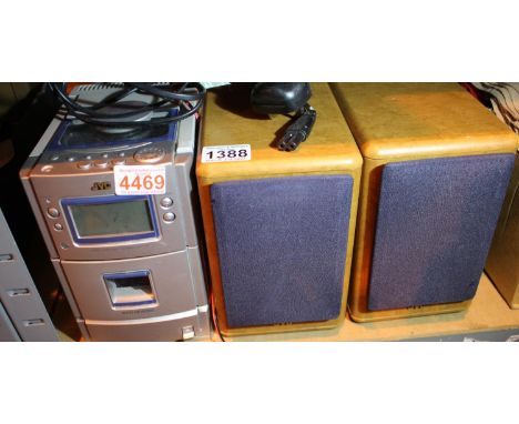 JVC micro stereo system with matching speakers. P&amp;P Group 3 (£25+VAT for the first lot and £5+VAT for subsequent lots) 