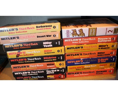 Hitler's Third Reich video collection. P&amp;P Group 2 (£18+VAT for the first lot and £3+VAT for subsequent lots) 