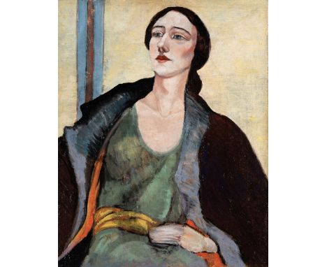 CIRCLE OF EDWARD WOLFE (1897-1982) A PORTRAIT OF A LADY oil on canvas 51.0 x 41.0cm / 20 x 16in unframed An attribution to Ni