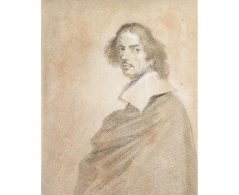 AFTER JAN MIEL (1599-1656)  SELF-PORTRAIT  black and white chalk  27.5 x 22.0cm / 103/4 x 81/2in  The present work may derive