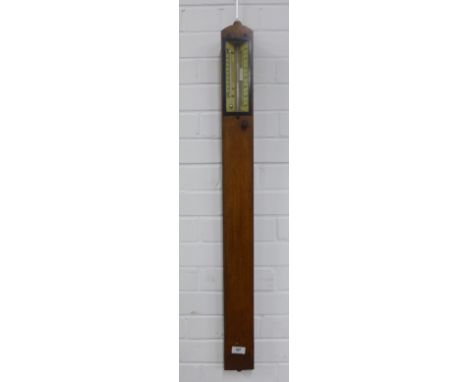 John Davis &amp; Son, Derby Ltd stick wall barometer 97cm 