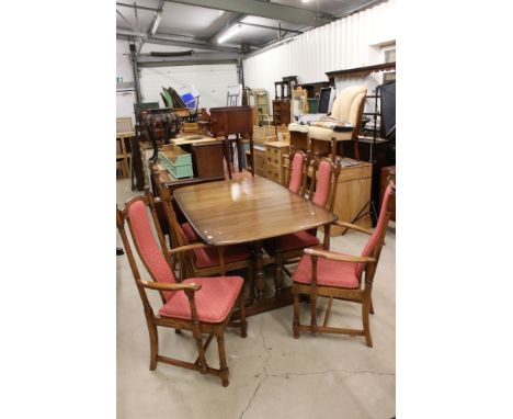 Ercol ' Golden Dawn ' Refectory style extending Dining Room Table (160cm long un-extended x 102cm wide x 74cm high) together 
