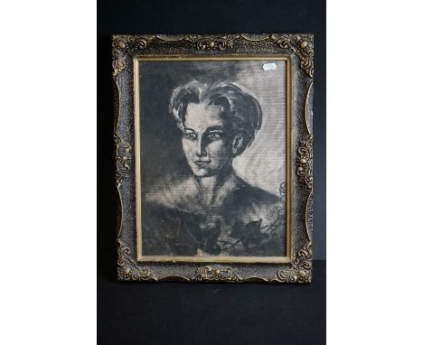 1960s Oil on Board portrait of a young lady, signed to lower right, 39cm x 29cm, framed &amp; glazed 