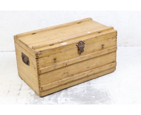 Victorian Pine Travelling Trunk 