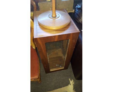 A Standard Lamp; with a walnut patch panel box.
